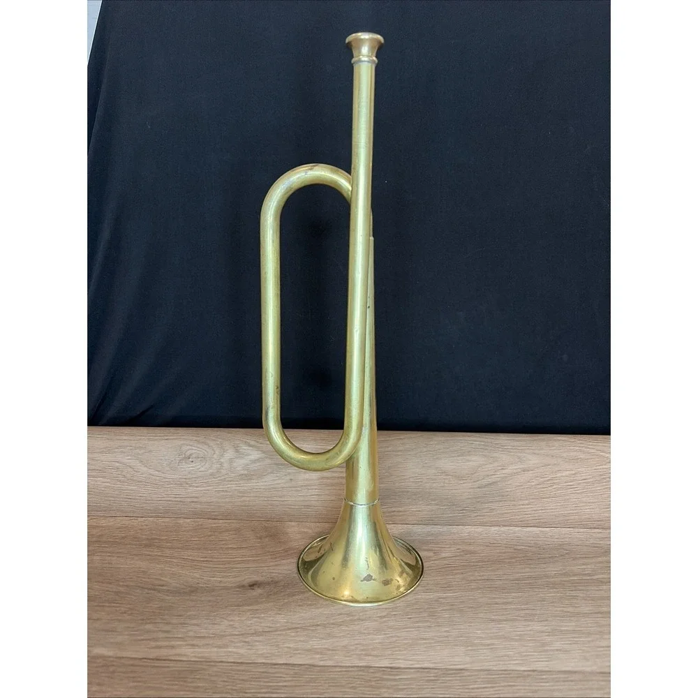 Vintage Brass Military Bugle Horn